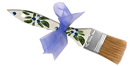 Cute Tools Pastry Brush - Durable Basting With Natural Bristles, Hand Painted Wooden Handle In The USA, Culinary Chef Tested For Daily Use, Spread Butter, Oil, Or Glaze With This Traditional Utensil By CuteTools! - Art For A Cause, Blueberry on Cream