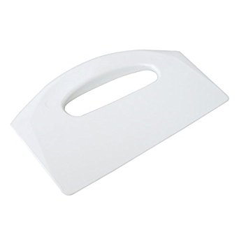 UltraSource Plastic Bowl/Dough Scraper, White, 8.5