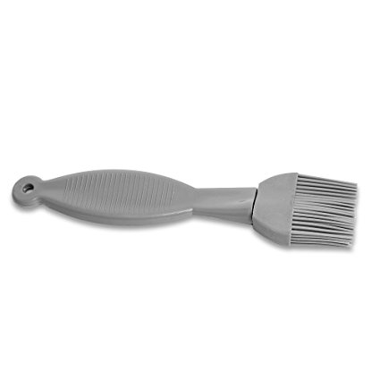 Silicone Brush Grey 8-inches by Topenca is Ideal for Cooking Baking and All Home Kitchen