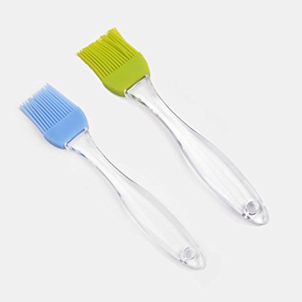 IKA100 Silicone Basting Brushes and Pastry Brushes, 2-Piece