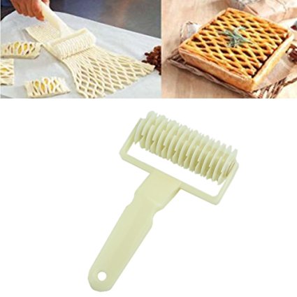 HeroNeo® Dough Bread Cookies Pie Cake Lattice Pastry Cutter Roller Kitchen Tool Craft New