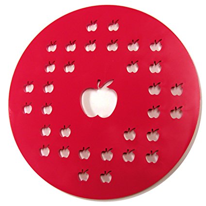 Norpro 3259 Apple Pie Top Cutter, 10-Inch, Red