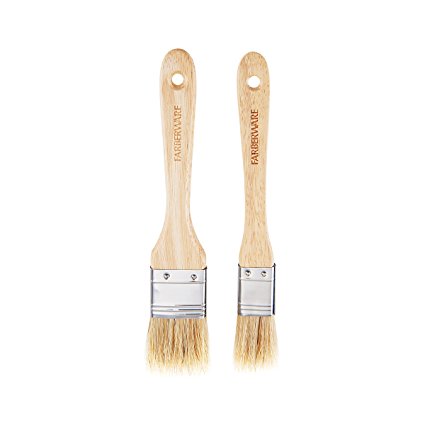 Farberware Baker's Advantage Pastry Brush with Wood Handle, Set of 2