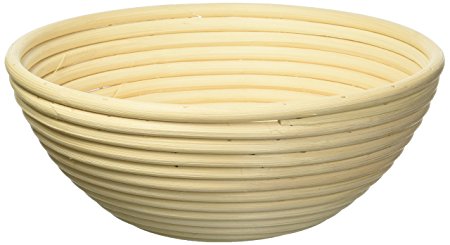 La Innovette Banneton Proofing Basket with Rising Pattern - Brotform is Best for Bread, Dough, and Sourdough (8 1/2 inch)