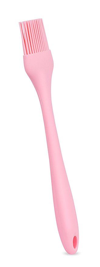 Internet’s Best Silicone Pastry Brush | Dessert Basting Brush | Spread on Rolls Pastries Icing Butter | Bakeware Heat Resistant | Pink