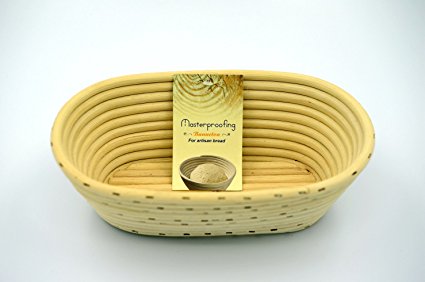 2 Pcs Masterproofing Oval Banneton Proofing Basket(500g Dough)