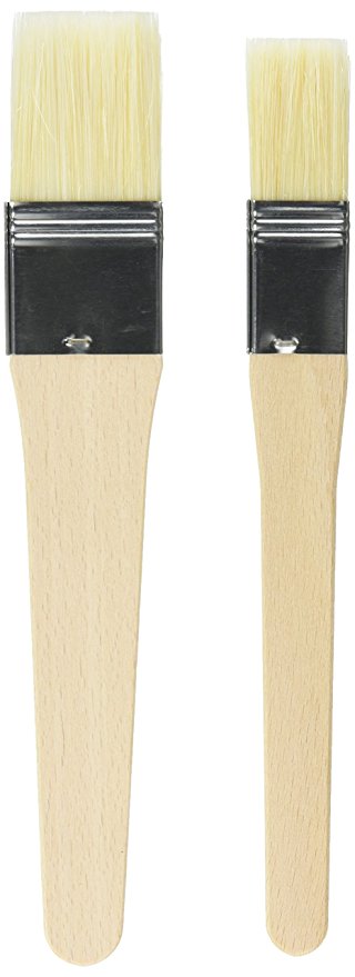 Kaiser 769516 Pastry Brush-Set 2Pcs Of Wood, Brown