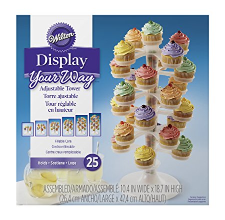 Wilton 307-2502 Display Your Way Adjustable Cupcake Tower