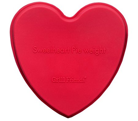 Elizabeth Karmel's 5- by 5.5-inch Red Silicone Sweetheart Pie Weight