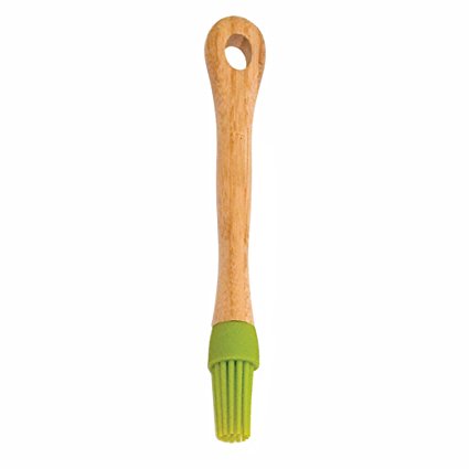 Lipper International 8509G Bamboo Wood and Silicone Kitchen Cooking Pastry Brush, 8-1/2