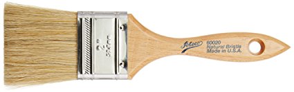 Ateco 60020 Pastry Brush, 2-Inch Wide Head with Natural White Boar Bristles, Stainless Steel Ferrule & Wood Handle