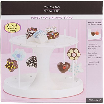 Chicago Metallic CMB057 Marshmallow Collection Perfect Cake Pop Finishing Tree Stand, Holds Up to 24 Sticks